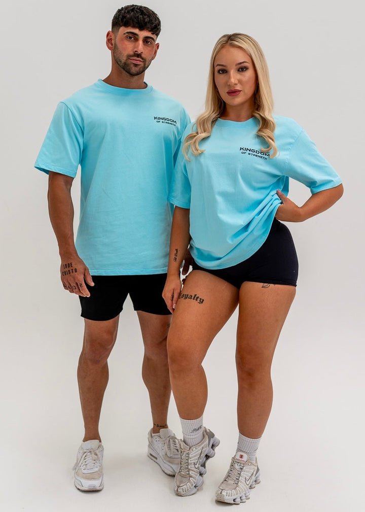 ROYAL OVERSIZED TEE - IBIZA BLUE - UNISEX