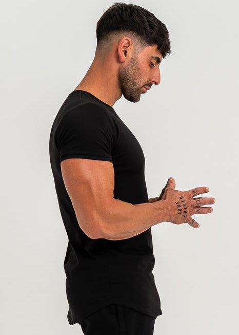 CREST TEE - BLACK