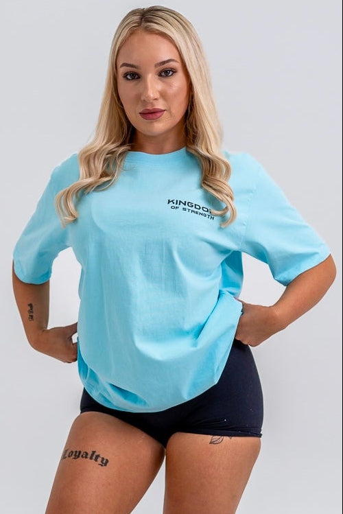 ROYAL OVERSIZED TEE - IBIZA BLUE - UNISEX