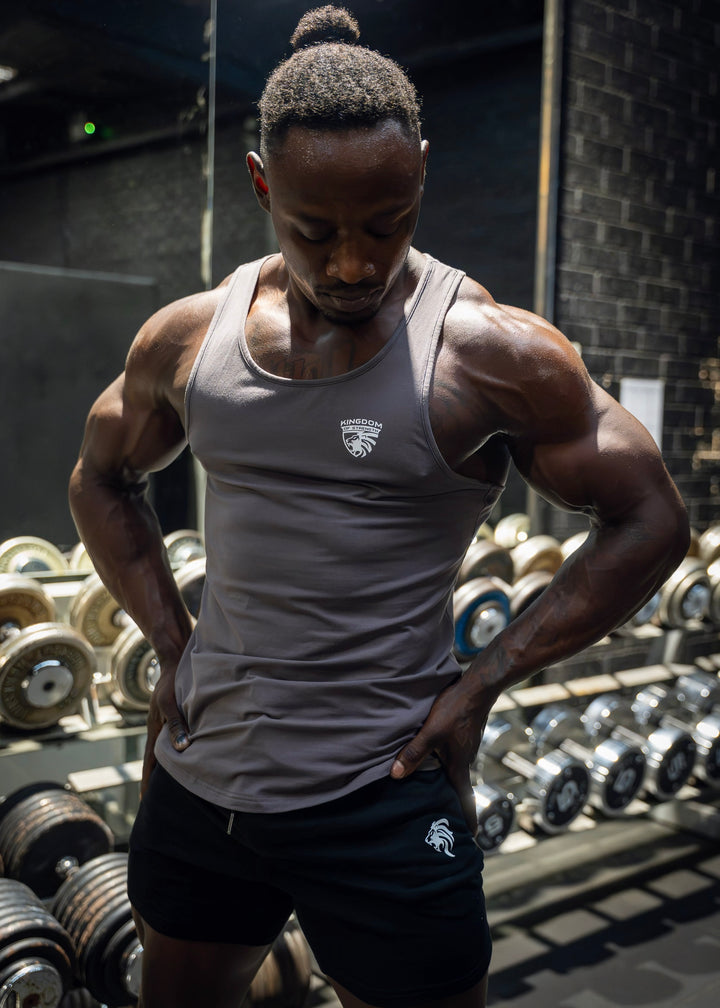 CREST SINGLET - DARK GREY