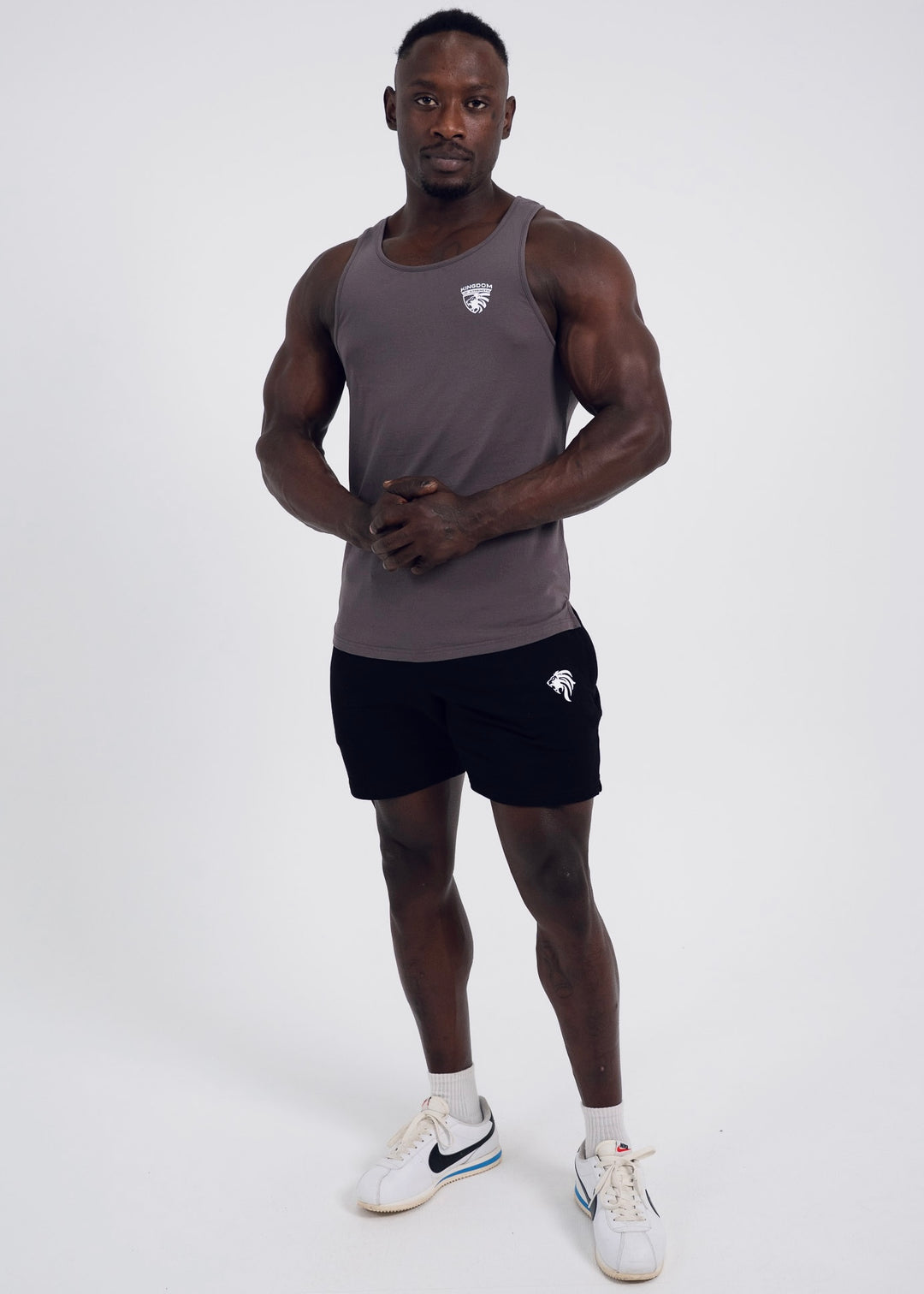 CREST SINGLET - DARK GREY