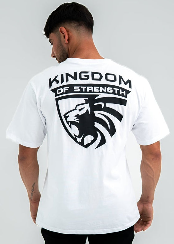 ROYAL OVERSIZED TEE - WHITE - UNISEX