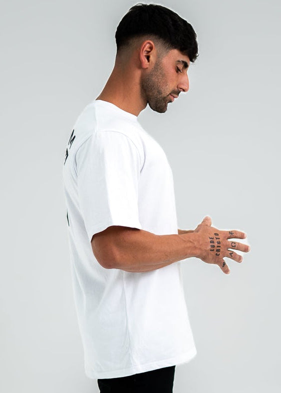 ROYAL OVERSIZED TEE - WHITE - UNISEX