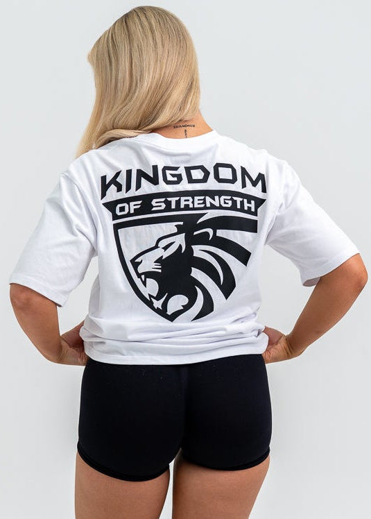 ROYAL OVERSIZED TEE - WHITE - UNISEX