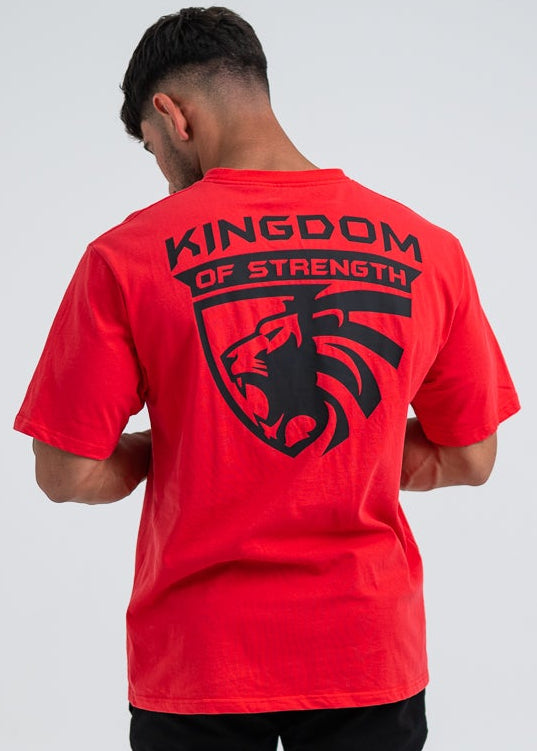 ROYAL OVERSIZED TEE - RED - UNISEX