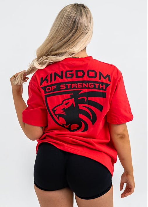 ROYAL OVERSIZED TEE - RED - UNISEX